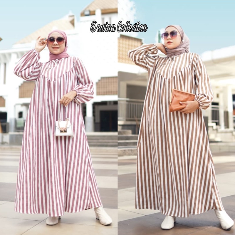 DEALOVA DRESS | DRESS CRINKLE | MAXI DRESS | GAMIS CRINKLE