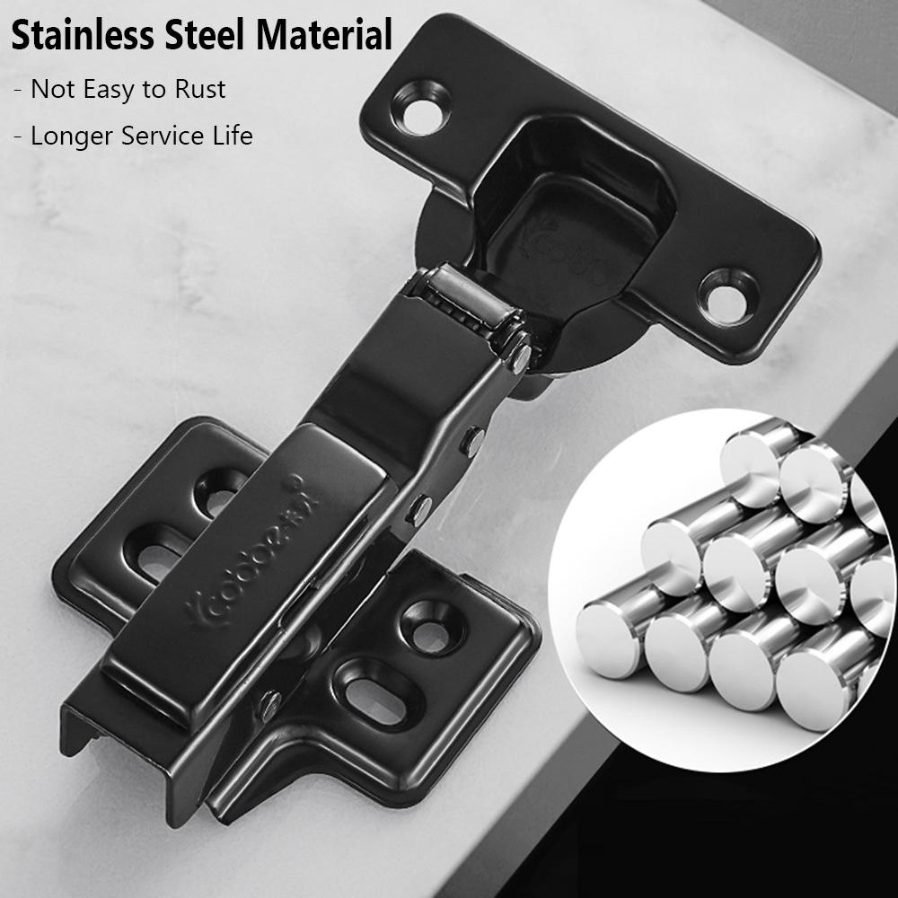 Engsel Nanas Lemari Rumah Stainless Steel Soft Close Buffer