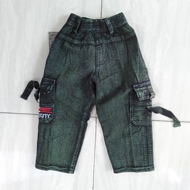 CELANA KOLOR SABUK SEMI JEANS/CELANA ANAK PANJANG