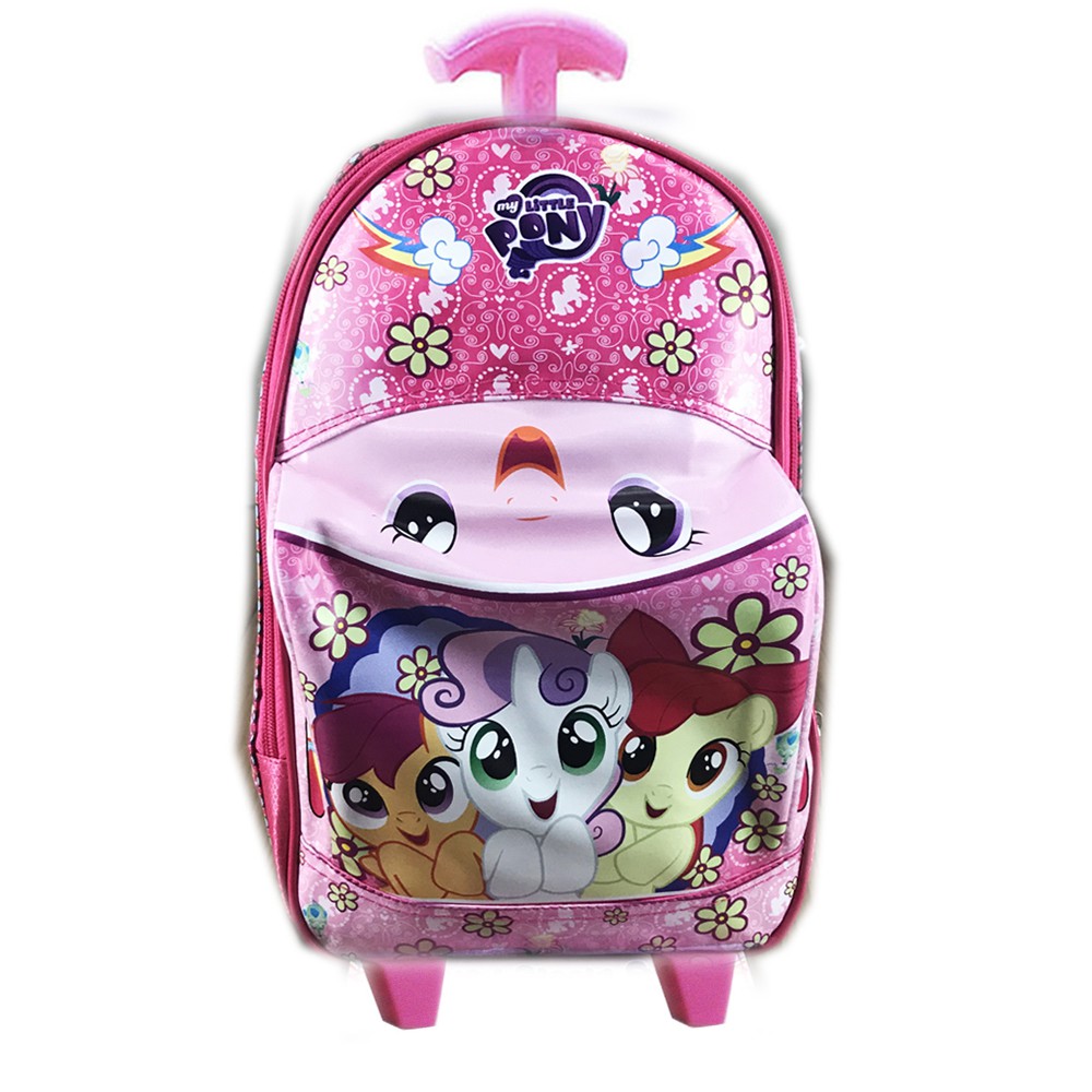 Tas Troley Sekolah TK My kuda pony pinke pie 3D On The Road Tas Mobil