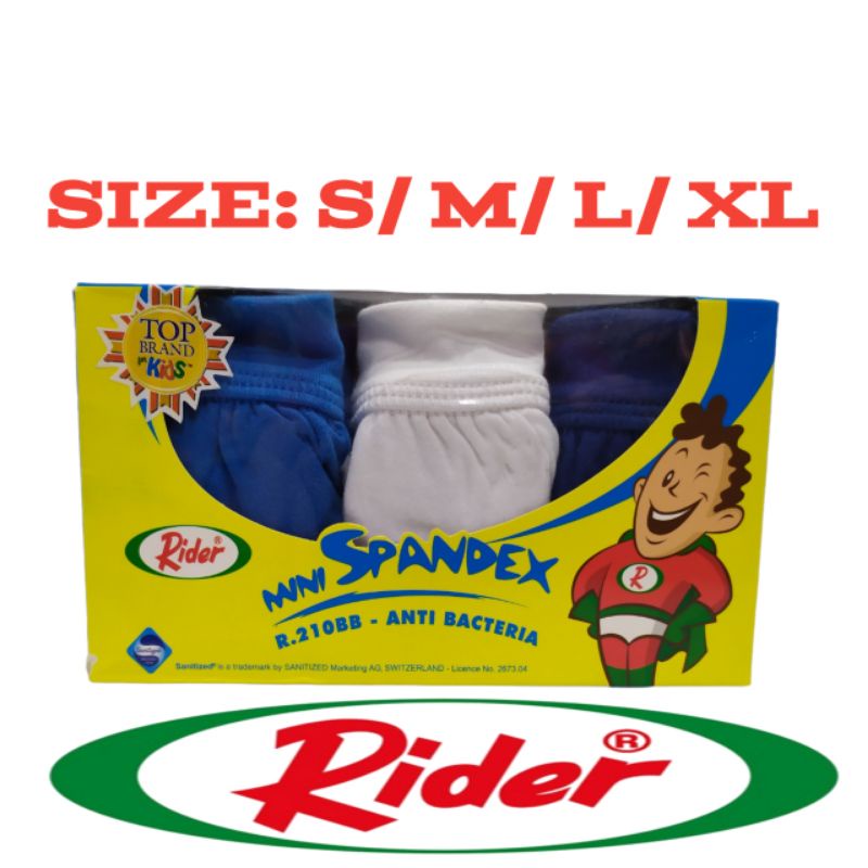CELANA DALAM RIDER ANAK LAKI LAKI/ RIDER ANAK LAKI-LAKI CELANa DALAM BOYS MINI SPANDEX R-210BB [2-9 