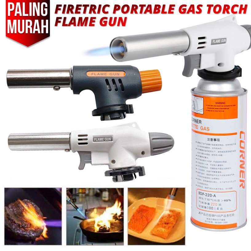 PORTABLE GAS TORCH FLAME GUN PAKET GAS PORTABLE BLOW TORCH FLAME GUN