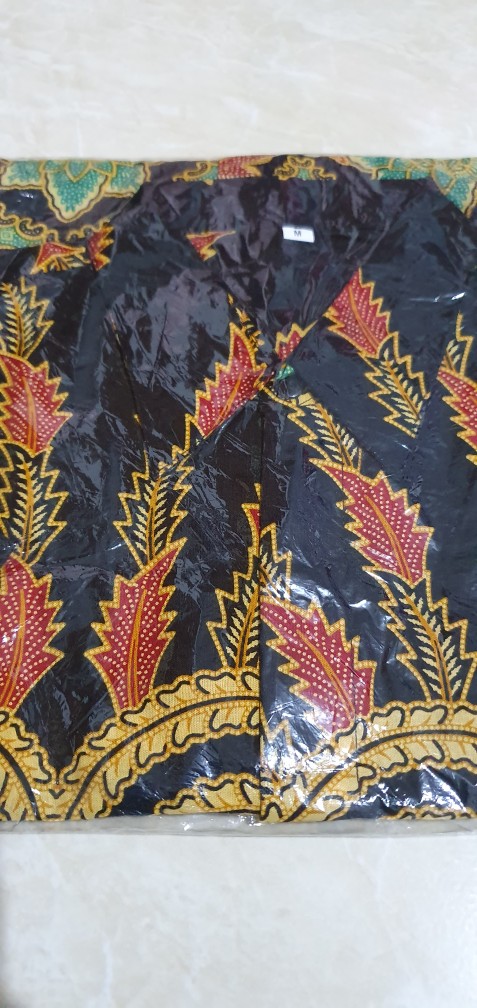 Qnunbatik Kemeja Lengan Pendek Cendrawasih Gold
