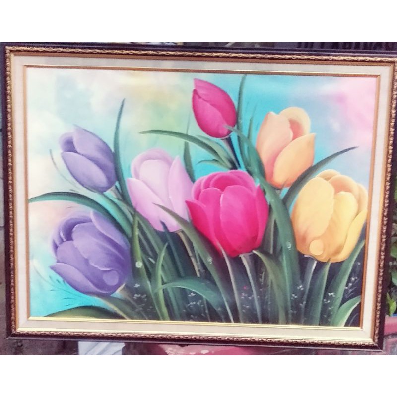 Lukisan Bunga Tulip