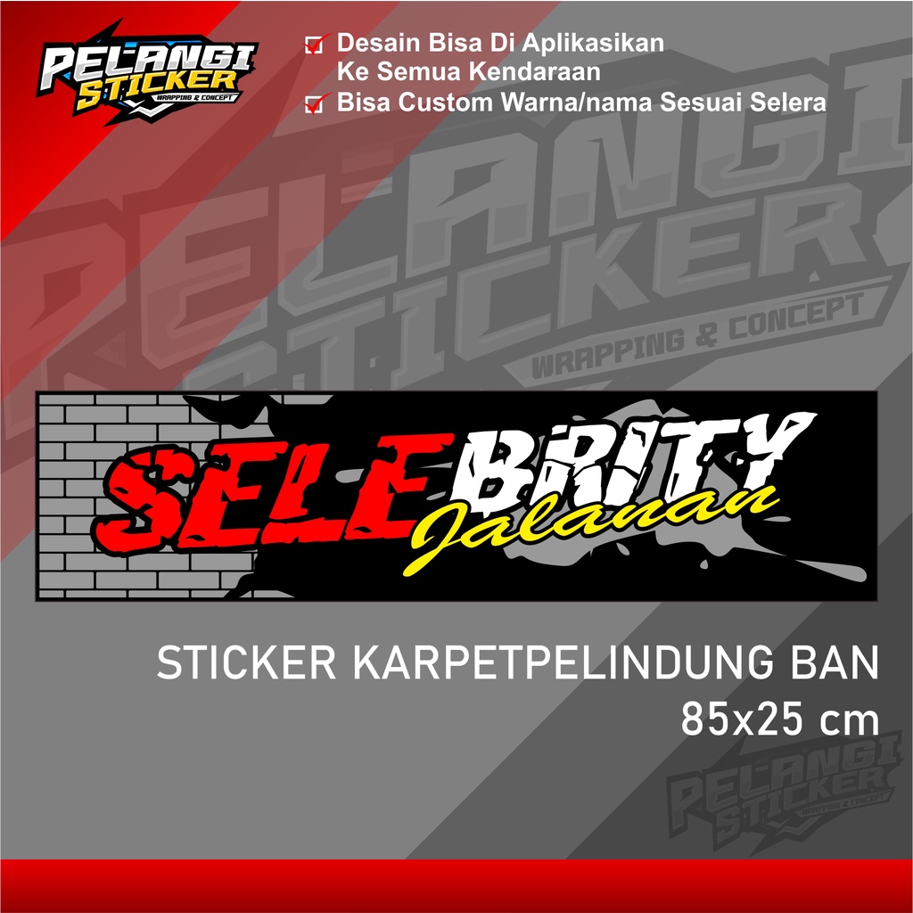 Stiker Karpet Belakang Truk Stiker Kepet Karpet Belakang Stiker Variasi Truck 25 truk 85x25cm printi