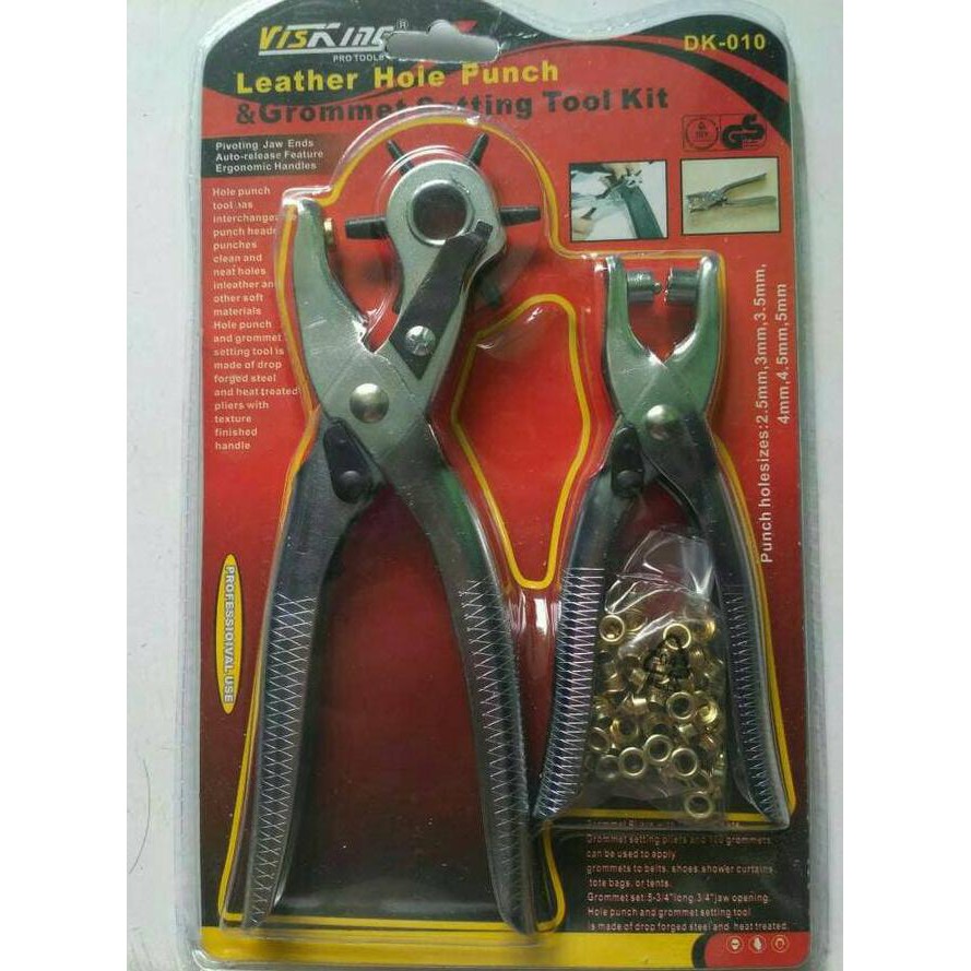 

Leather Hole Punch Set Pembolong Tas Sabuk Gesper Kulit Set 2Pcs Kode 926