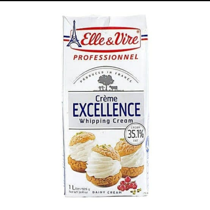 

Krim- Elle Vire Whip Cream Whipping Cream 1Ltr Promo -Krim.