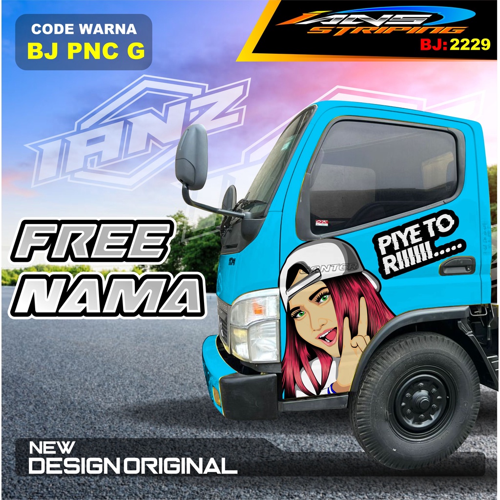 VARIASI STICKER PINTU TRUK FUSO RAGASA / DECAL PINTU DUMTRUK  / STIKER MOBIL TRUK / STIKER PINTU TRUK KEREN