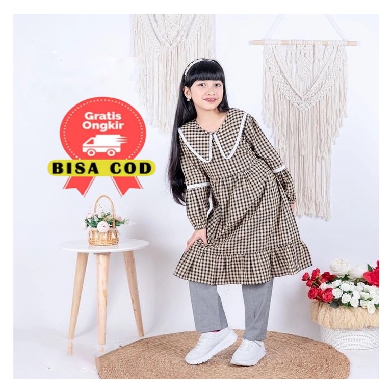 MRA - Baju stelan anak Maiyra Fashion Muslim Usia 8-12 Tahun Baju anak perempuan Stelan anak perempuan terbaru