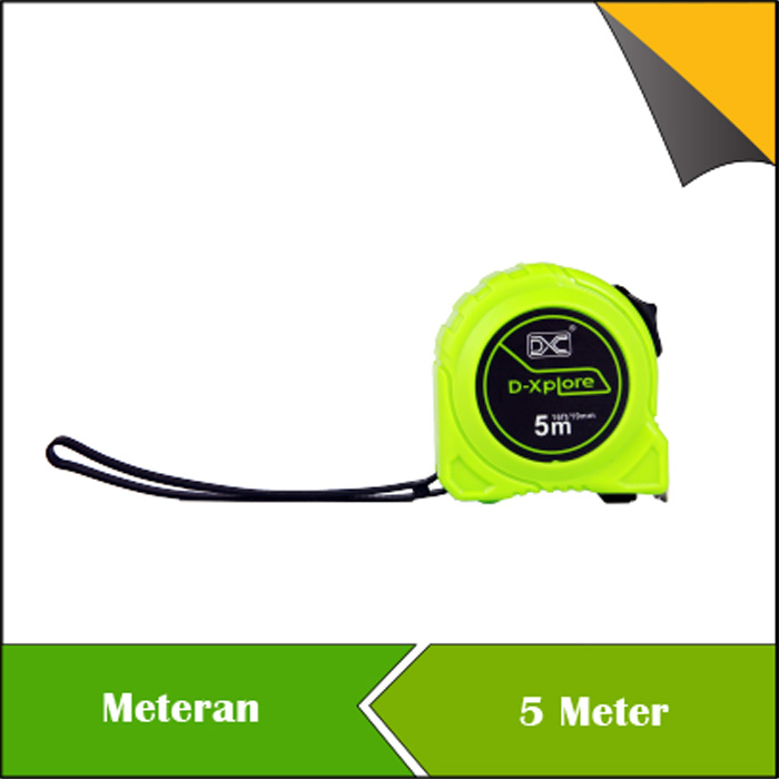 METERAN UKUR 5 M GAGANG KARET Measuring Tape D-XPLORE 5M TAHAN B