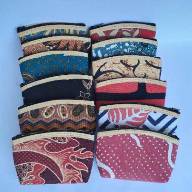 (BISA COD) SATU SET DOMPET KOIN BATIK ISI 20 PCS 10 x 8 cm - SOUVENIR PERNIKAHAN