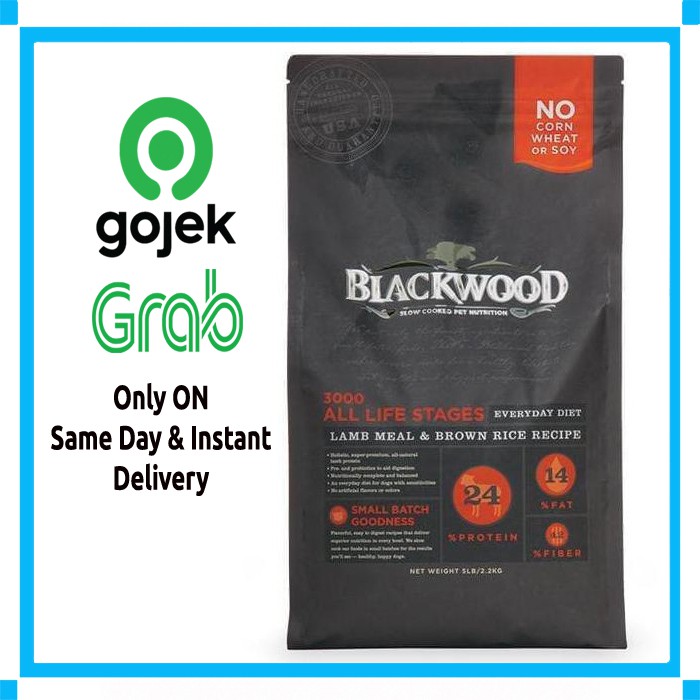 BlackWood Lamb 3000 All Life Stages 13,6kg - Gojek/Grab Only