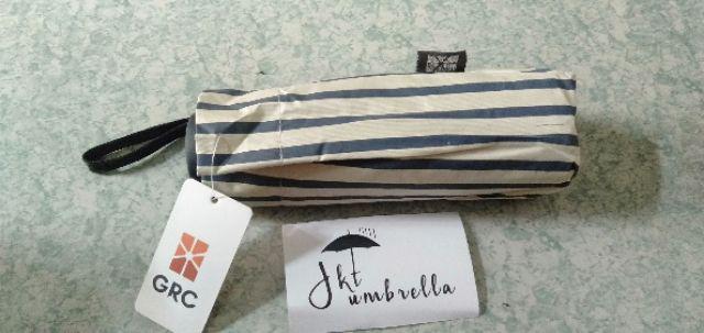 Payung Lipat 5 Mini Motif Garis - Antiuv - Lapis Hitam - Grc - 593