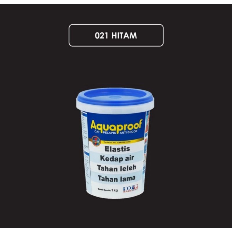 AQUAPROOF aquaproof cat waterproofing pelapis anti bocor 1kg (Hitam)