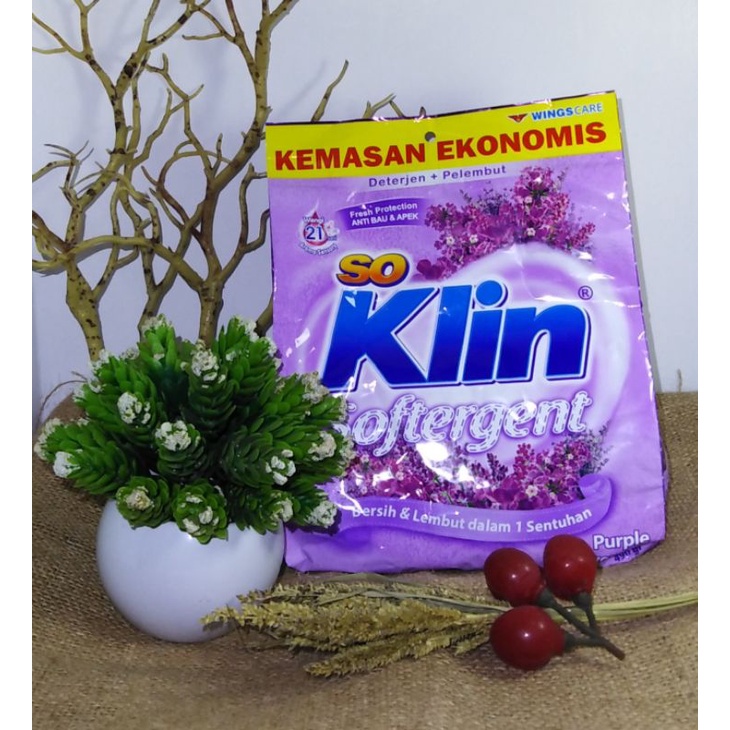 SOKLIN SOFTERGENT DETERJEN BUBUK 490gr PURPLE LAVENDER