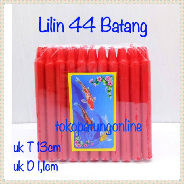 Lilin Merah isi 44 Batang