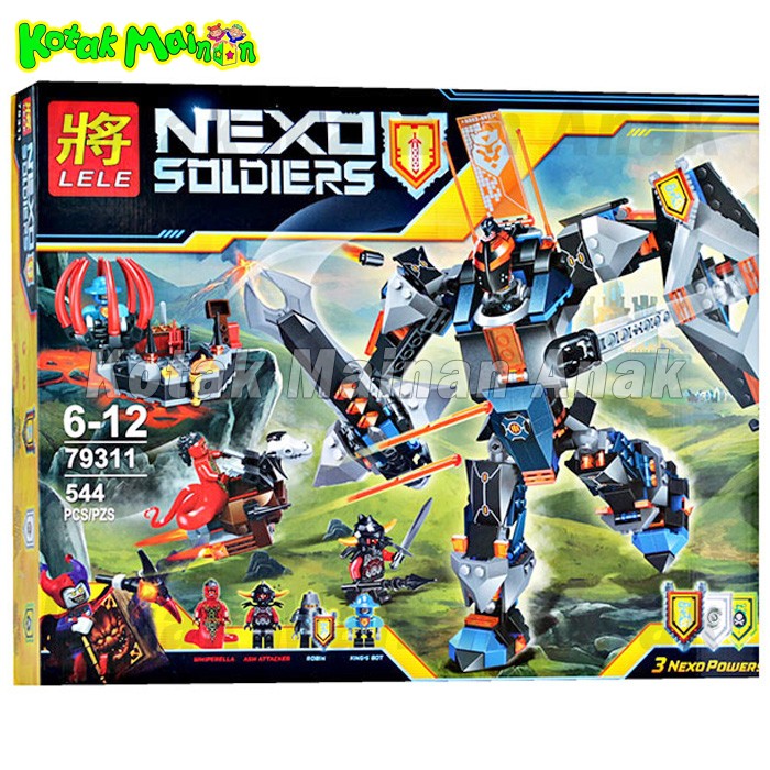 Brick lele 79311 Nexo Soldier The Black Knight Mech