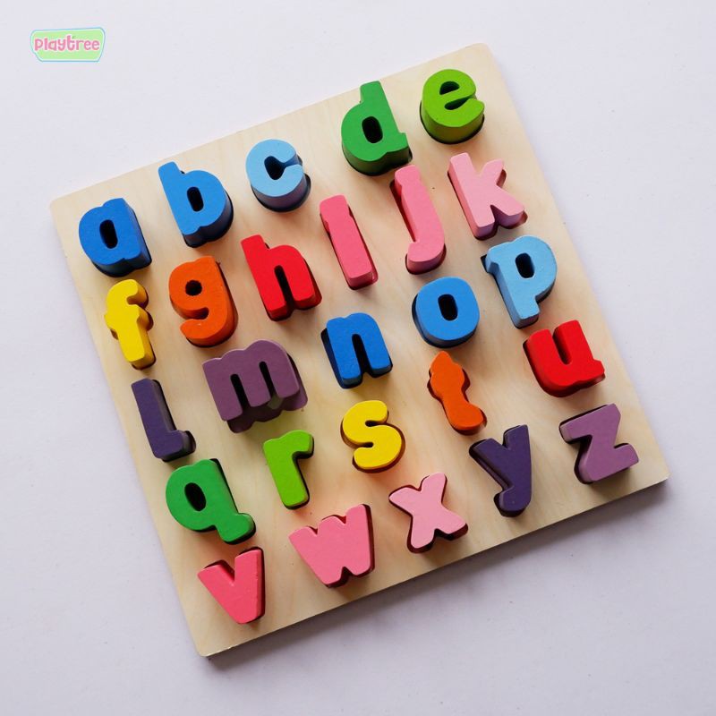 Puzzle Alfabet ABC Chunky Huruf Kecil Mainan Edukasi Belofty Toys