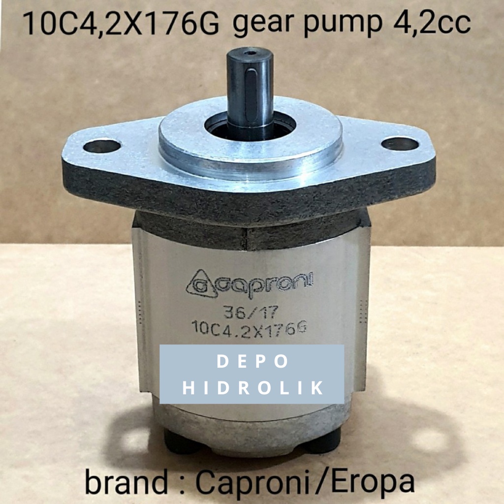 Pompa hydrolik 10C4,2X176G gear pump 4,2cc merk Caproni - Eropa