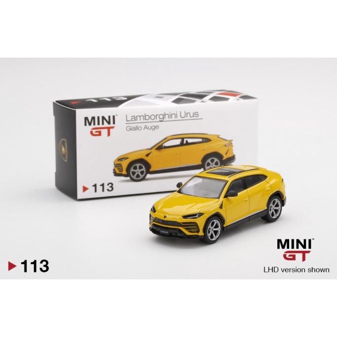 1/64 MGT 113 Lamborghini Urus Giallo Auge Yellow Diecast Mobil SUV