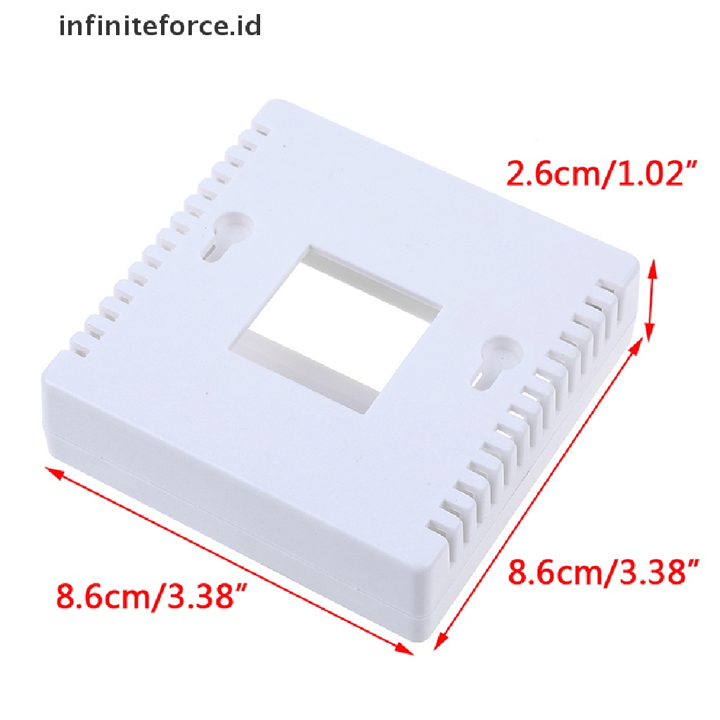 (Infiniteforce.Id) Kotak Plastik Cover Proyek Meter Lcd1602 Diy