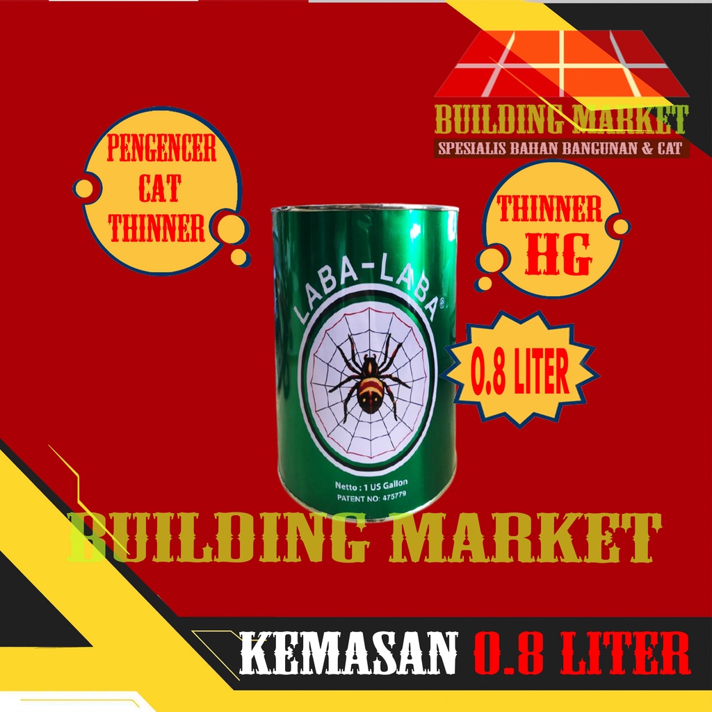 PENGENCER CAT BESI KAYU DUCO TINER THINER THINNER HG LABA-LABA HIJAU 0.8 LITER