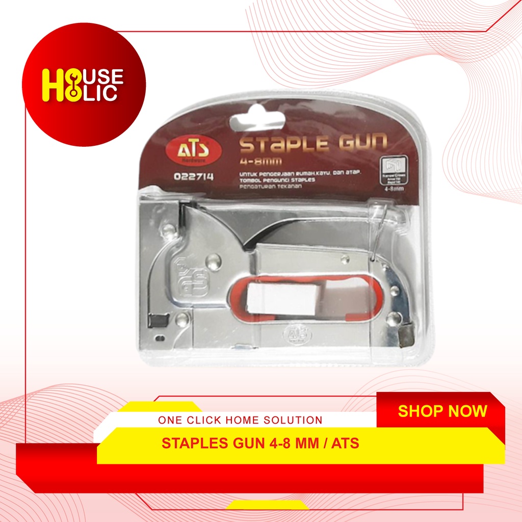 ATS Staples Tembak 4-8 mm / Staple Gun Tacker / Tembakan Staples