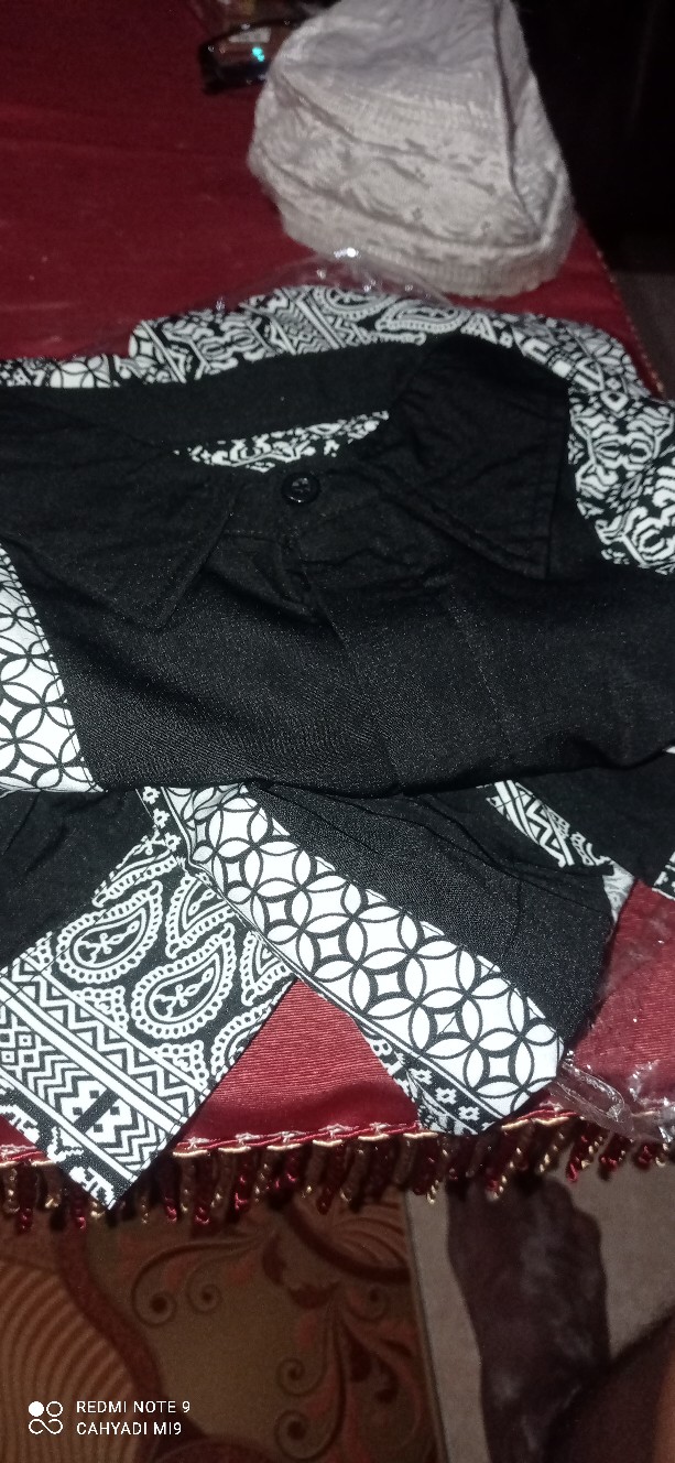 Baju Koko Pria Lengan Panjang Motif Batik Jumbo Xxxl