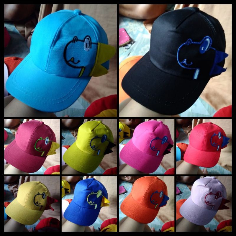 TOPI DINO GRATIS NAMA / TOPI DINO ANAK / TOPI DINO /TOPI DINOSAURUS