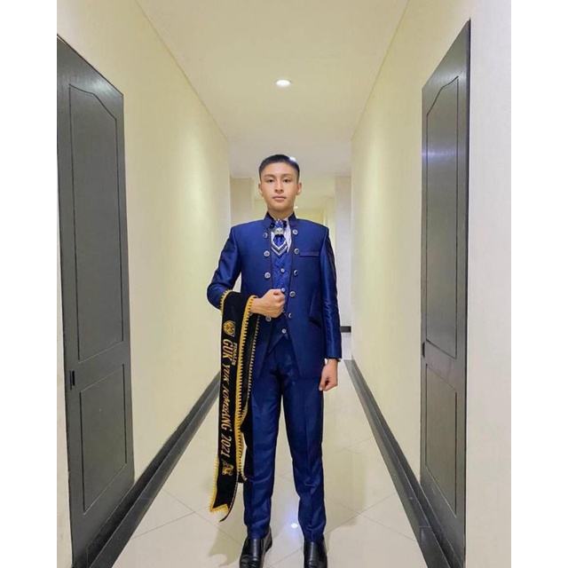 Jas Pengantin Pria Navy Modern