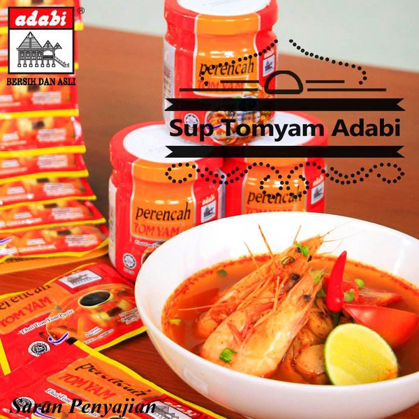 Adabi Perencah Tom Yam Bumbu Tomyam Pasta Tom Yum 1 Pack 16 Sachet Shopee Indonesia