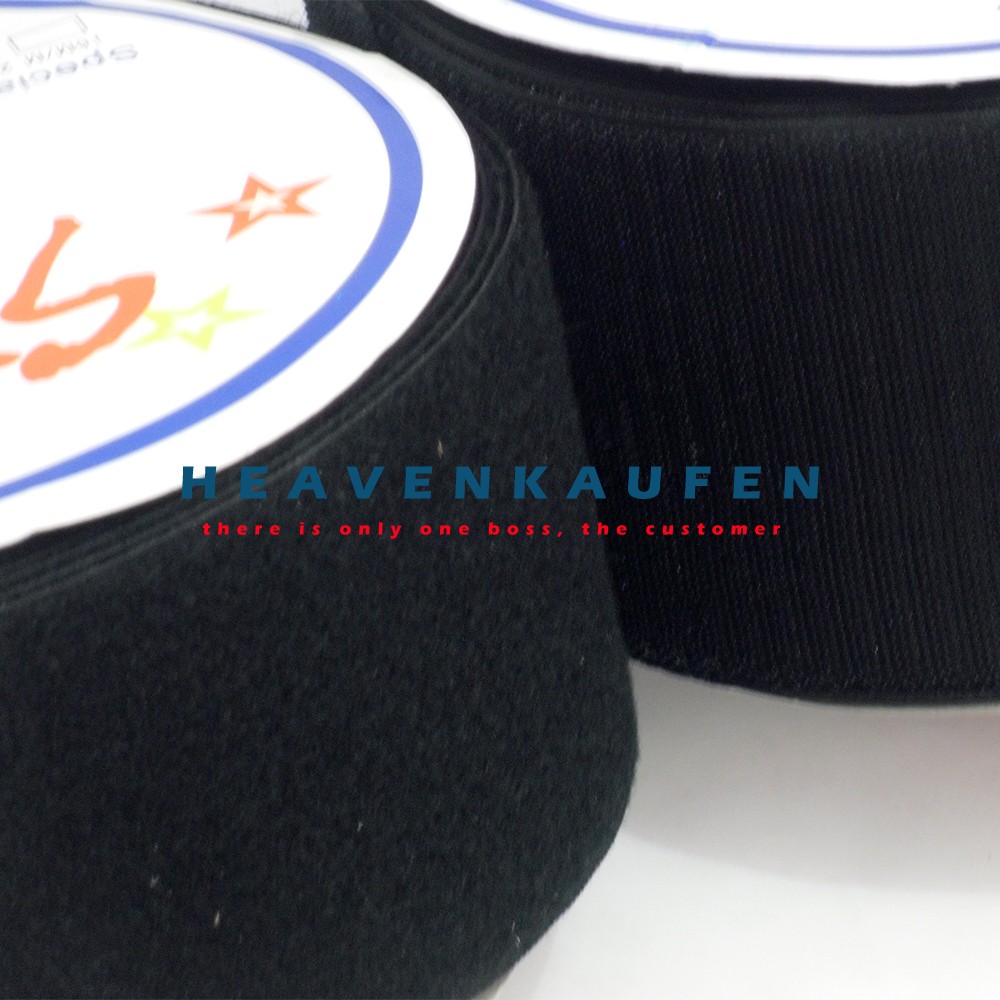 Velcro/Kretekan Lebar 10 cm Warna Hitam Meteran