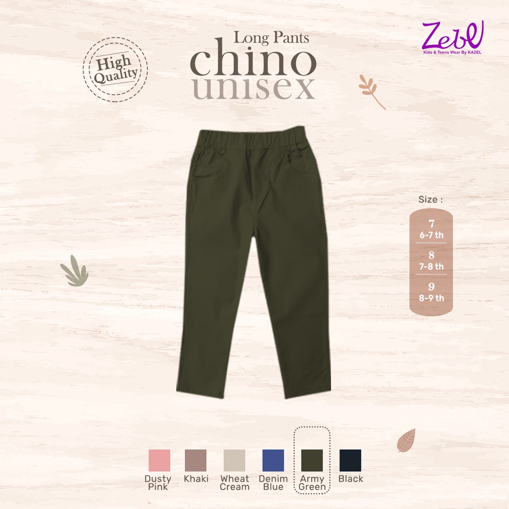 Zebe Long Pants Chino Unisex - New Colour - Celana Panjang