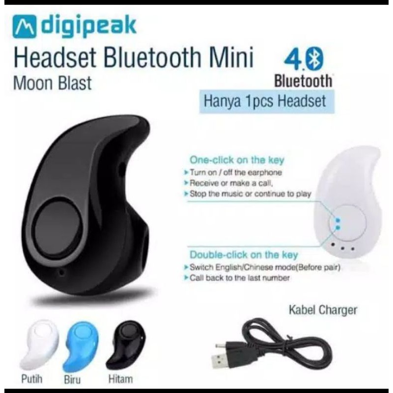 (P) Headset Earphones Keong New Mini Bluetooth Wireless