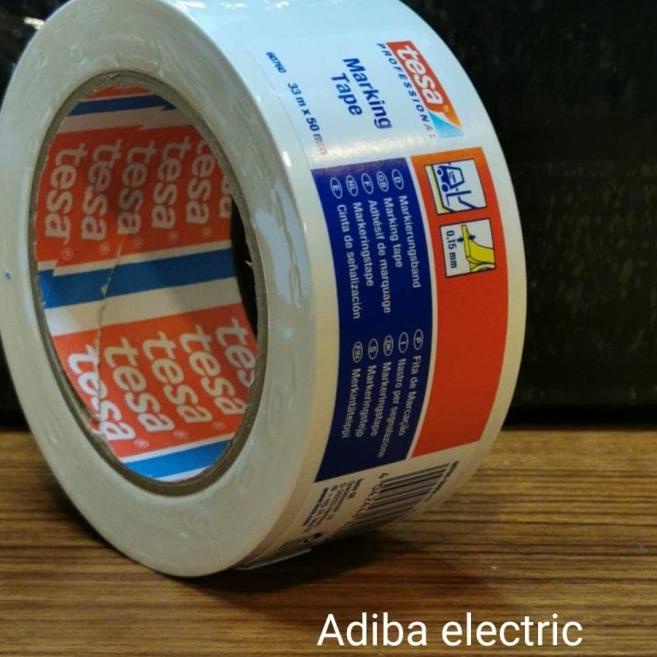 

▲ Lakban Lantai Tessa/floor Marking tape putih size 50mm x 33mtr ♡