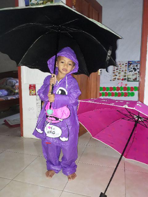 Jktumbrella / Payung Lipat 3 3d Hujan Lis Fancy Putih - 8136