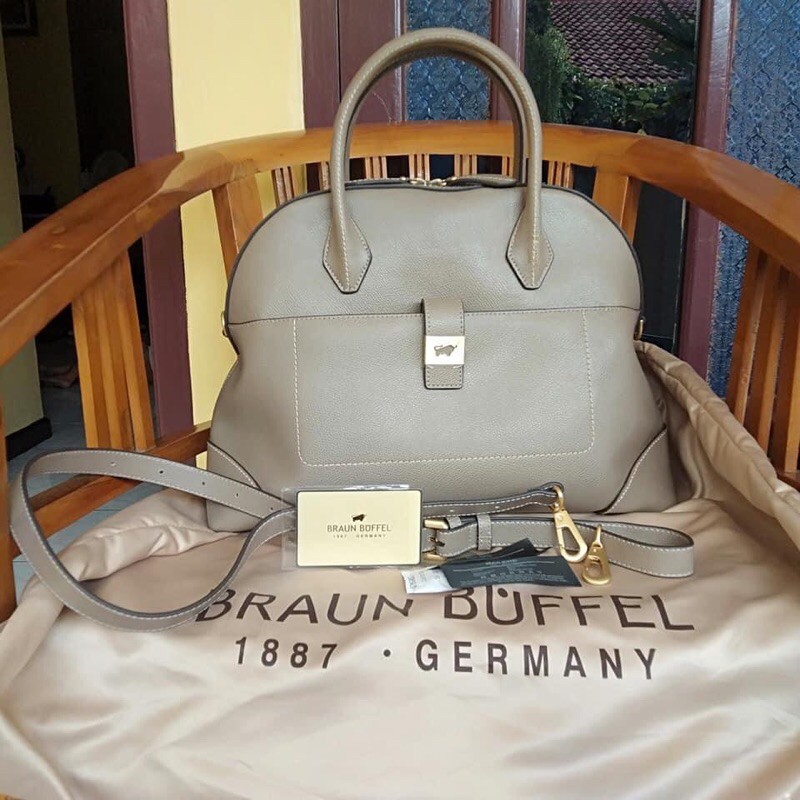 tas braun buffel preloved