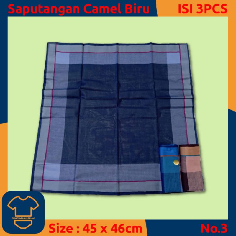 SAPUTANGAN CAMEL HALUS BIRU