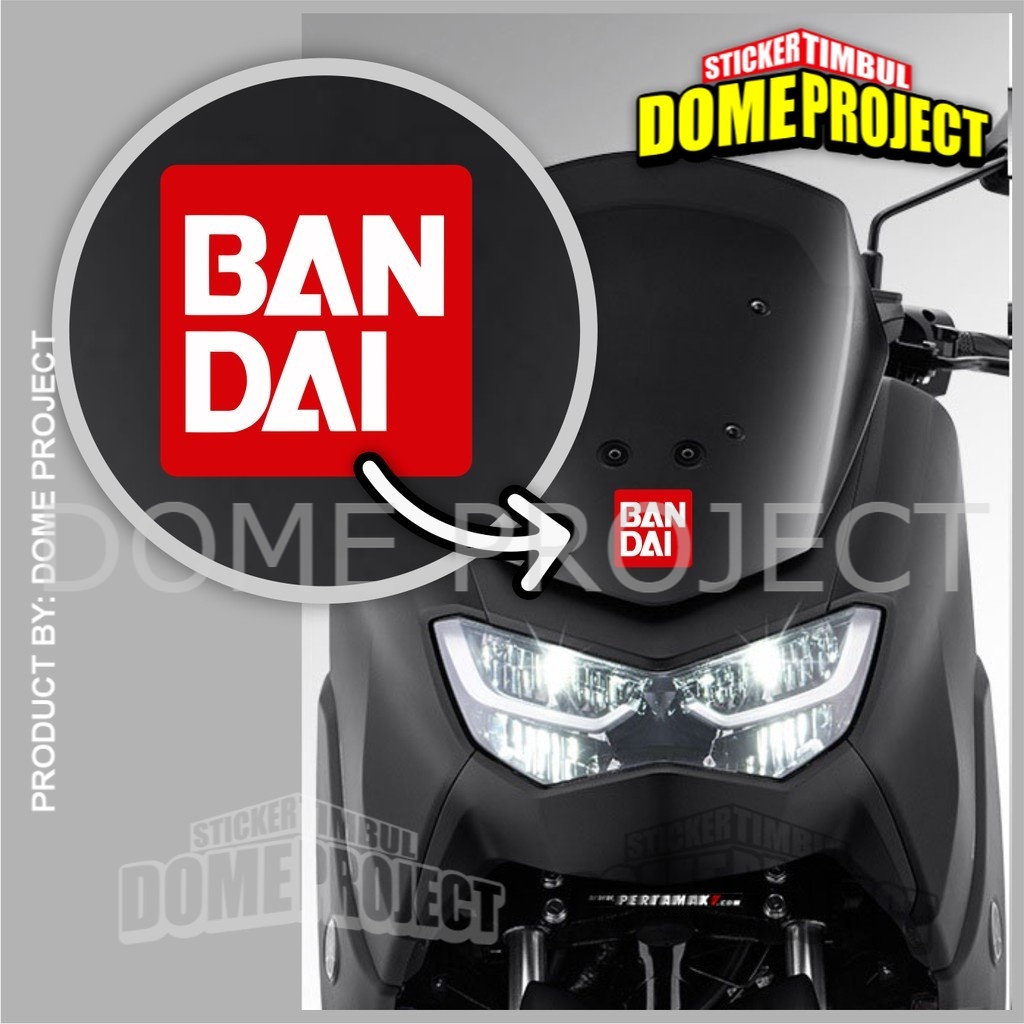 BANDAI STICKER CUTTING SATUAN STIKER MOBIL STIKER KACA MOBIL