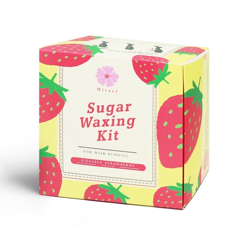 MIRAEL Strawberry Sugar Waxing Kit