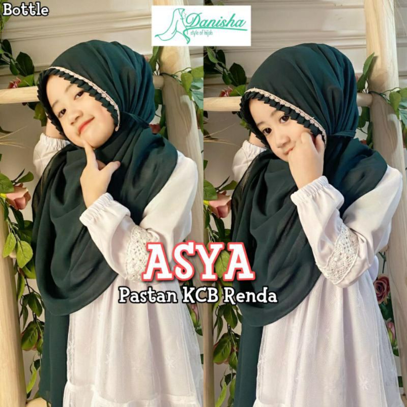 ((Original Danisha)) Pashmina instan ASYA KCB Renda