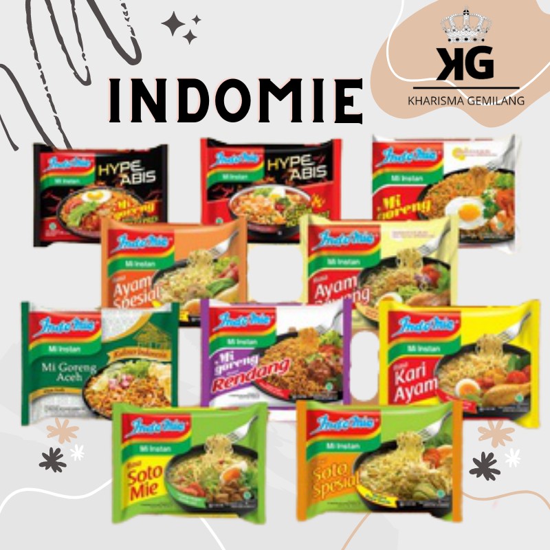 

MIE INSTAN - Indomie Mie Instant / Indomie Goreng / Indomie Soto / Indomie Ayam Bawang / Indomie Kari Ayam