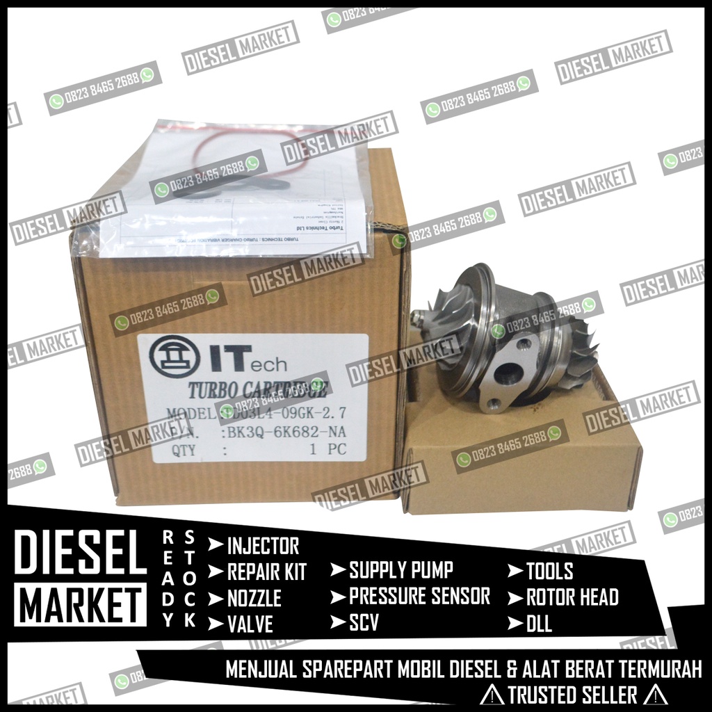 Cartridge Turbo Ford Ranger 2.2 Base TD03L4 09GK - Catridge Turbocharge Ford 2.200cc T6 Vacum BK3Q 6