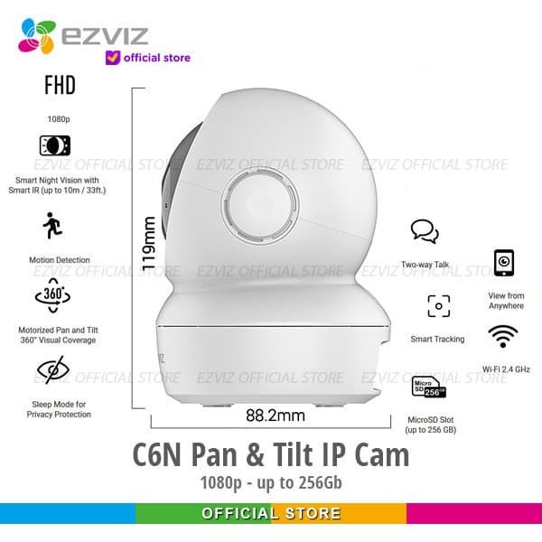 Ezviz C6N CCTV Camera 1080P Garansi Resmi