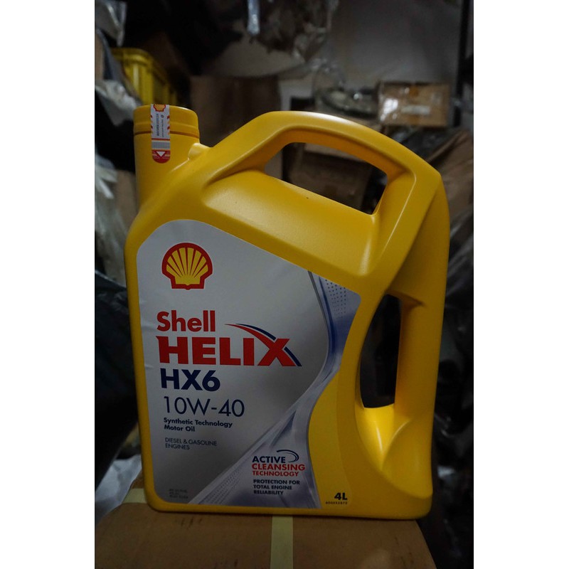 Oli Shell Helix HX6 10w40 Galon 4L Synthetic ORIGINAL!