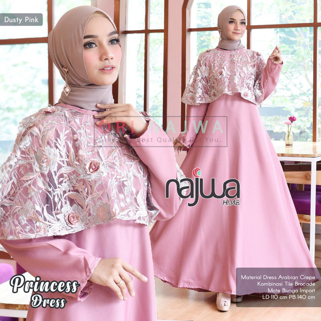 "PRINCESS COUPLE" COUPLE IBU DAN ANAK CANTIK DAN ANGGUN ORIGINAL NAJWA HIJAB, MIX BRUKAT CANTIK