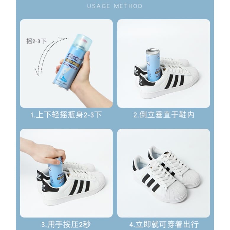 (HK_88)Spray penghilang bau sepatu anti bakteri - parfum sepatu penghilang bau tidak sedap pada sepatu