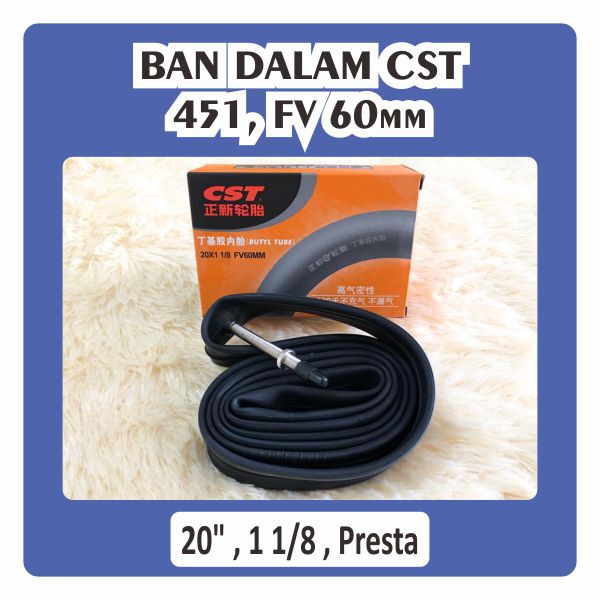 Ban Dalem CST Pentil Kecil Presta Dalam 451 Valve Panjang 6 cm 60 mm 6cm 20 22 in inch Murni