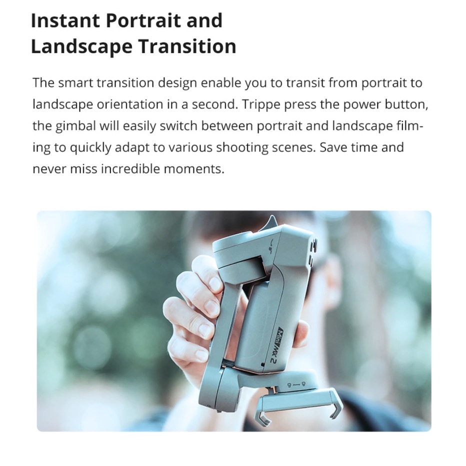 MOZA MINI MX2 - Auto Sense Handheld Smartphone Gimbal Stabilizer - Gimbal Stabilizer Untuk Smartphone Kamera GoPro dan Lain Sebagainya