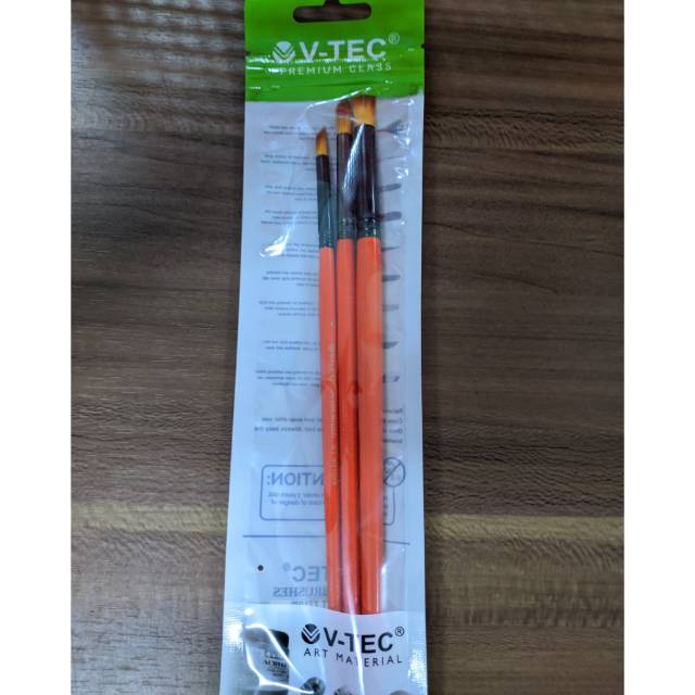 

V-Tec Artist Brushes/kuas VT-4810/3